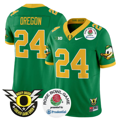 Oregon Ducks 2024 Rose Bowl Vapor Limited Jersey - All Stitched