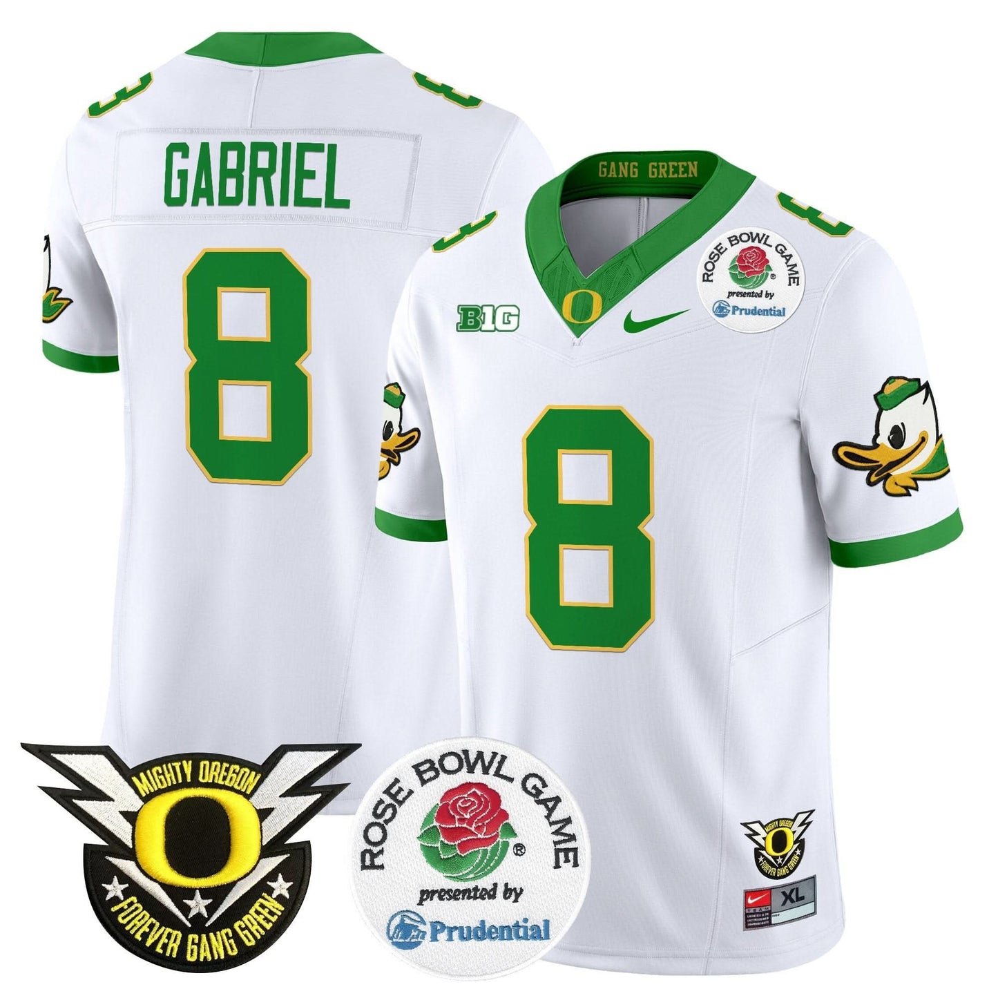 Oregon Ducks 2024 Rose Bowl Vapor Limited Jersey - All Stitched