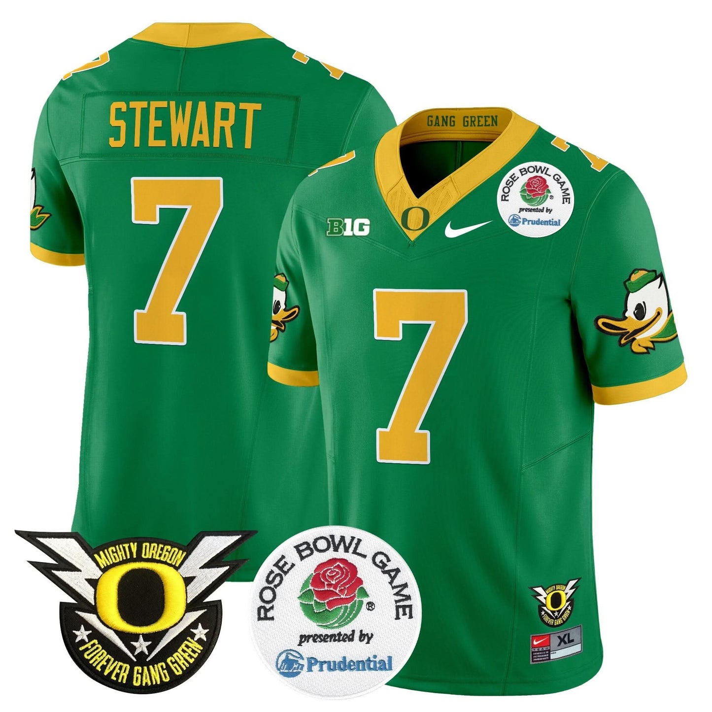 Oregon Ducks 2024 Rose Bowl Vapor Limited Jersey - All Stitched