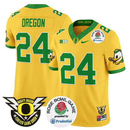 Oregon Ducks 2024 Rose Bowl Vapor Limited Jersey - All Stitched