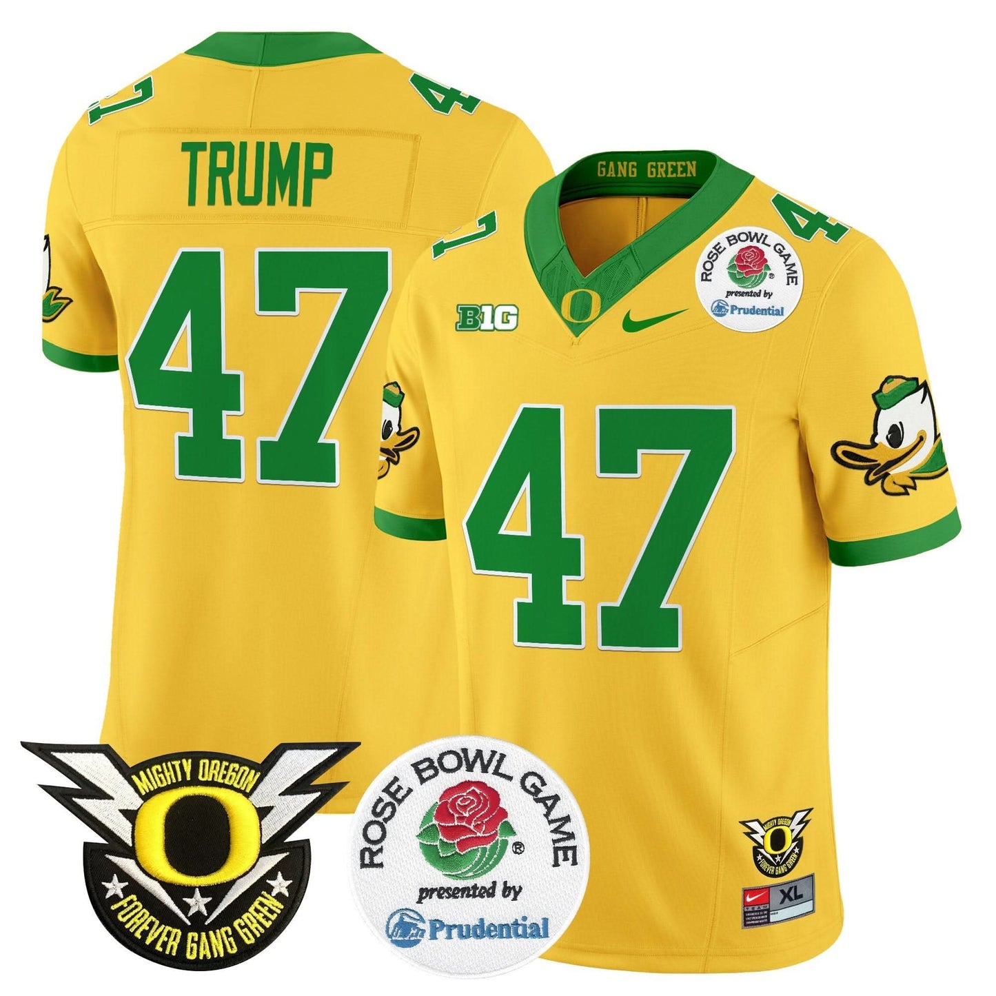 Oregon Ducks 2024 Rose Bowl Vapor Limited Jersey - All Stitched