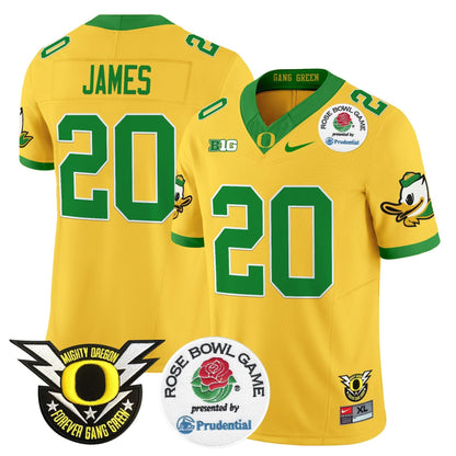 Oregon Ducks 2024 Rose Bowl Vapor Limited Jersey - All Stitched