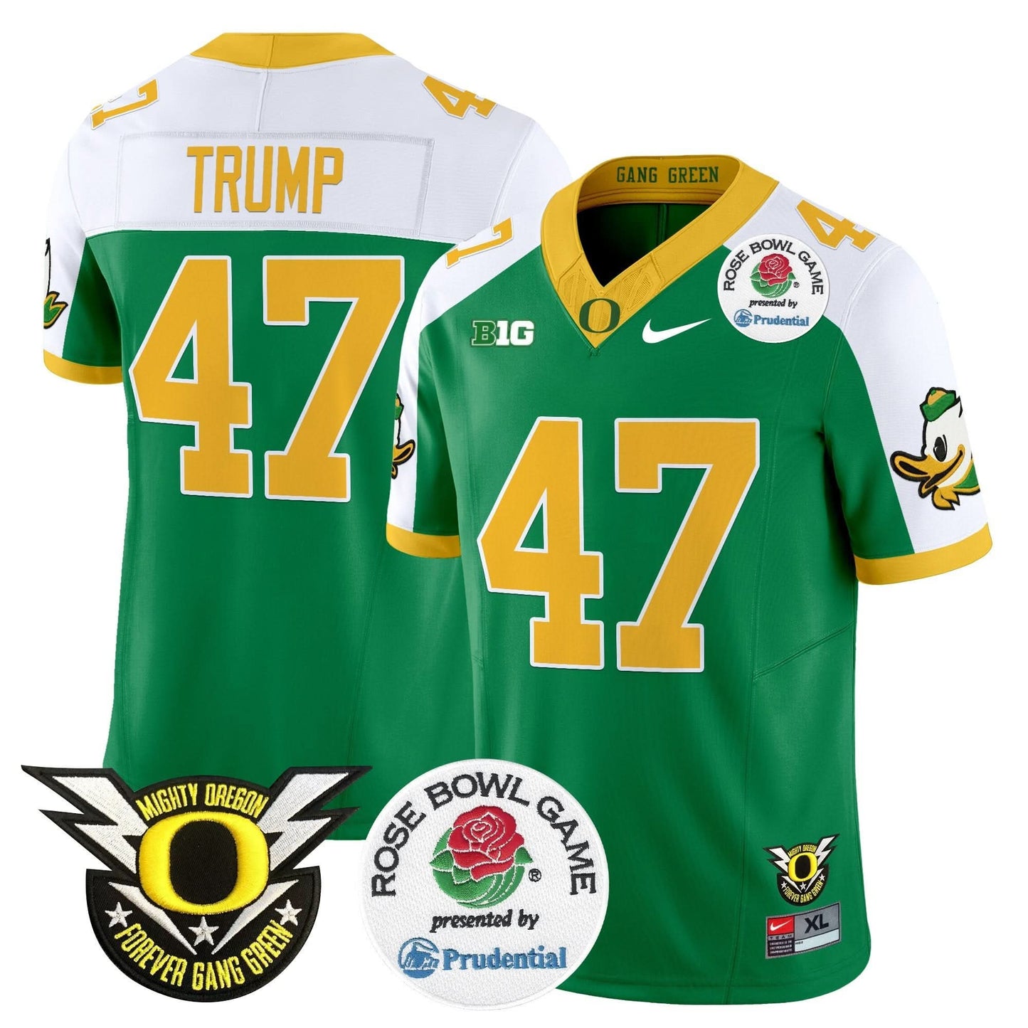 Oregon Ducks 2024 Rose Bowl Vapor Limited Jersey - All Stitched