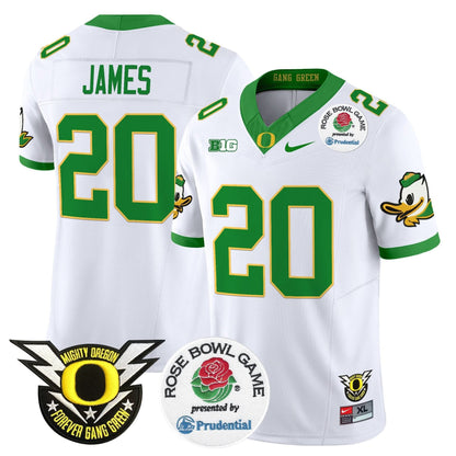 Oregon Ducks 2024 Rose Bowl Vapor Limited Jersey - All Stitched