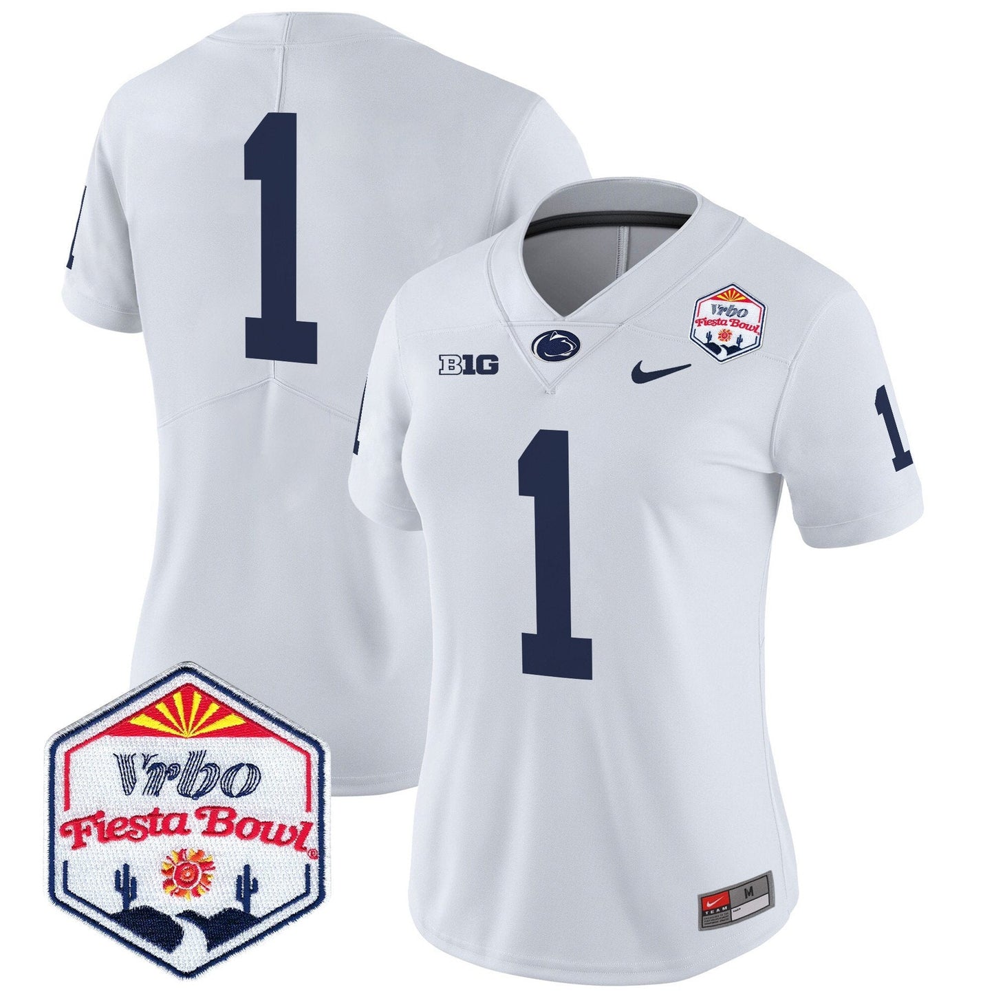 Women's PSU 2024 The Fiesta Bowl Patch Vapor Limited Jersey - All Stitched
