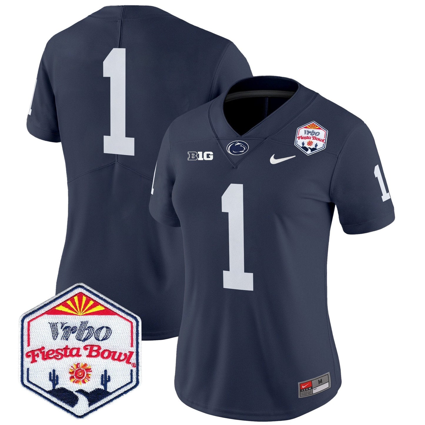 Women's PSU 2024 The Fiesta Bowl Patch Vapor Limited Jersey - All Stitched