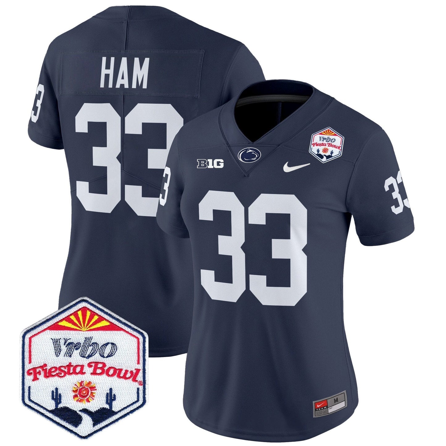 Women's PSU 2024 The Fiesta Bowl Patch Vapor Limited Jersey - All Stitched