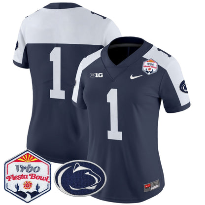 Women's PSU 2024 The Fiesta Bowl Patch Vapor Limited Jersey - All Stitched