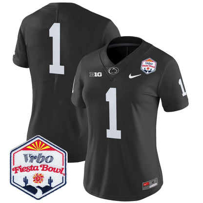 Women's PSU 2024 The Fiesta Bowl Patch Vapor Limited Jersey - All Stitched