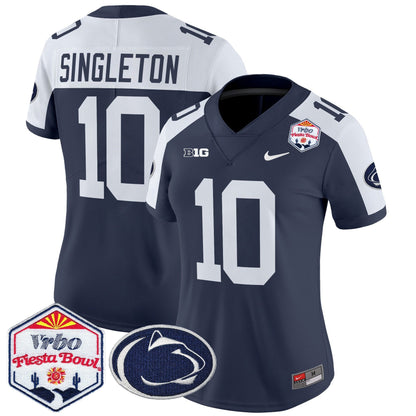 Women's PSU 2024 The Fiesta Bowl Patch Vapor Limited Jersey - All Stitched