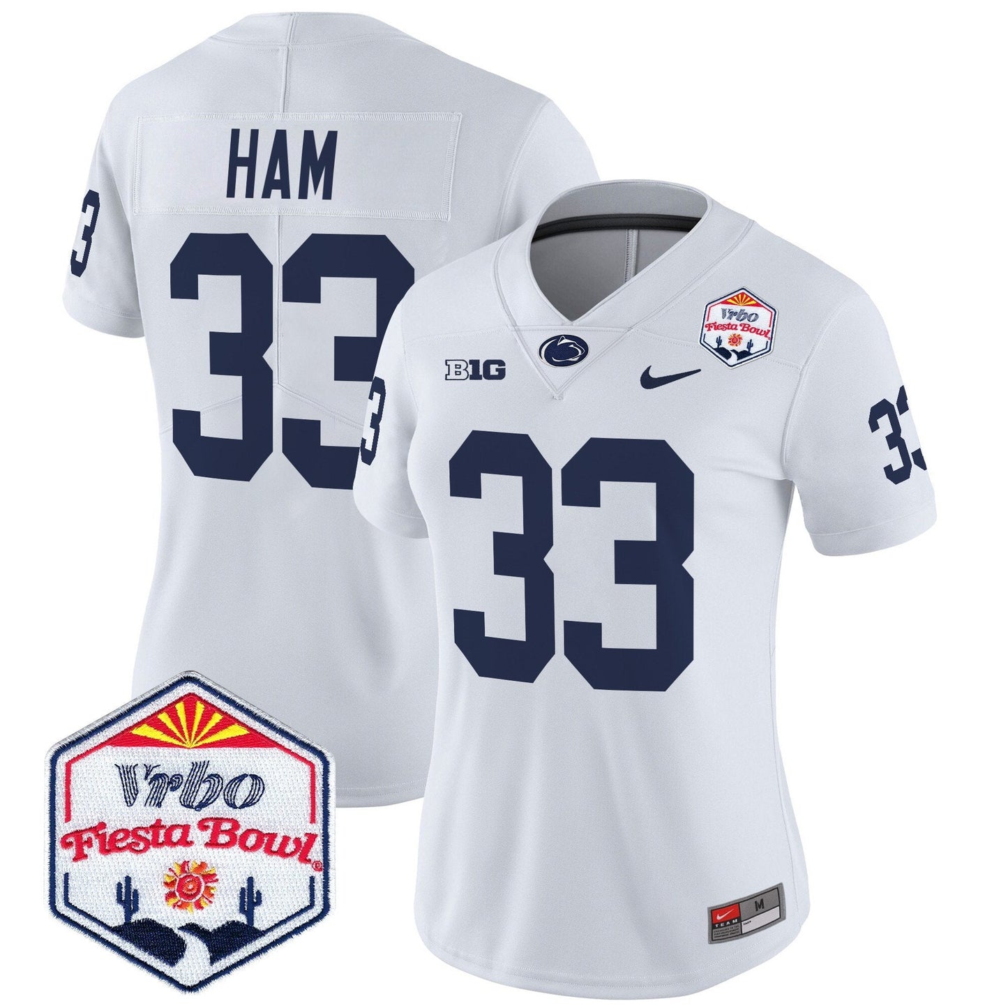 Women's PSU 2024 The Fiesta Bowl Patch Vapor Limited Jersey - All Stitched