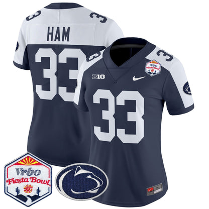 Women's PSU 2024 The Fiesta Bowl Patch Vapor Limited Jersey - All Stitched
