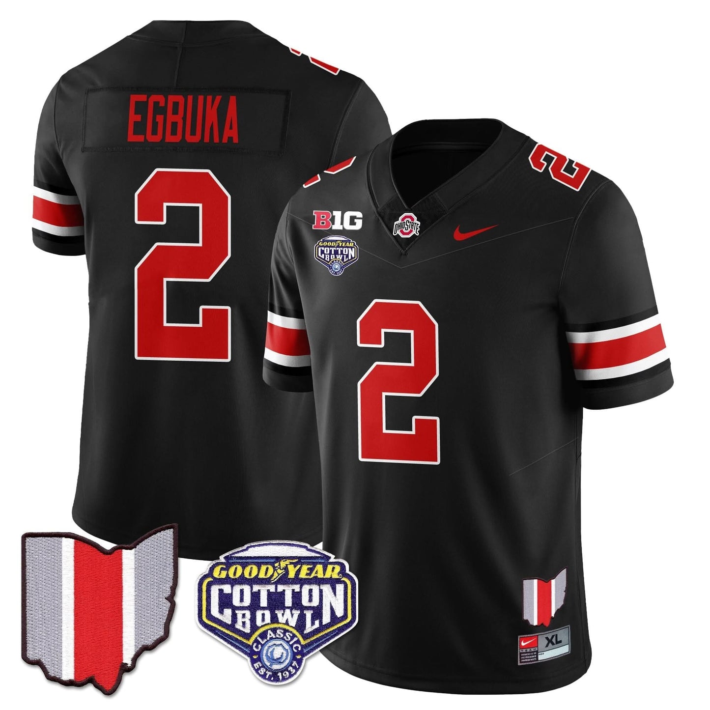 Ohio State Buckeyes 2024 Cotton Bowl Classic Jersey - All Stitched