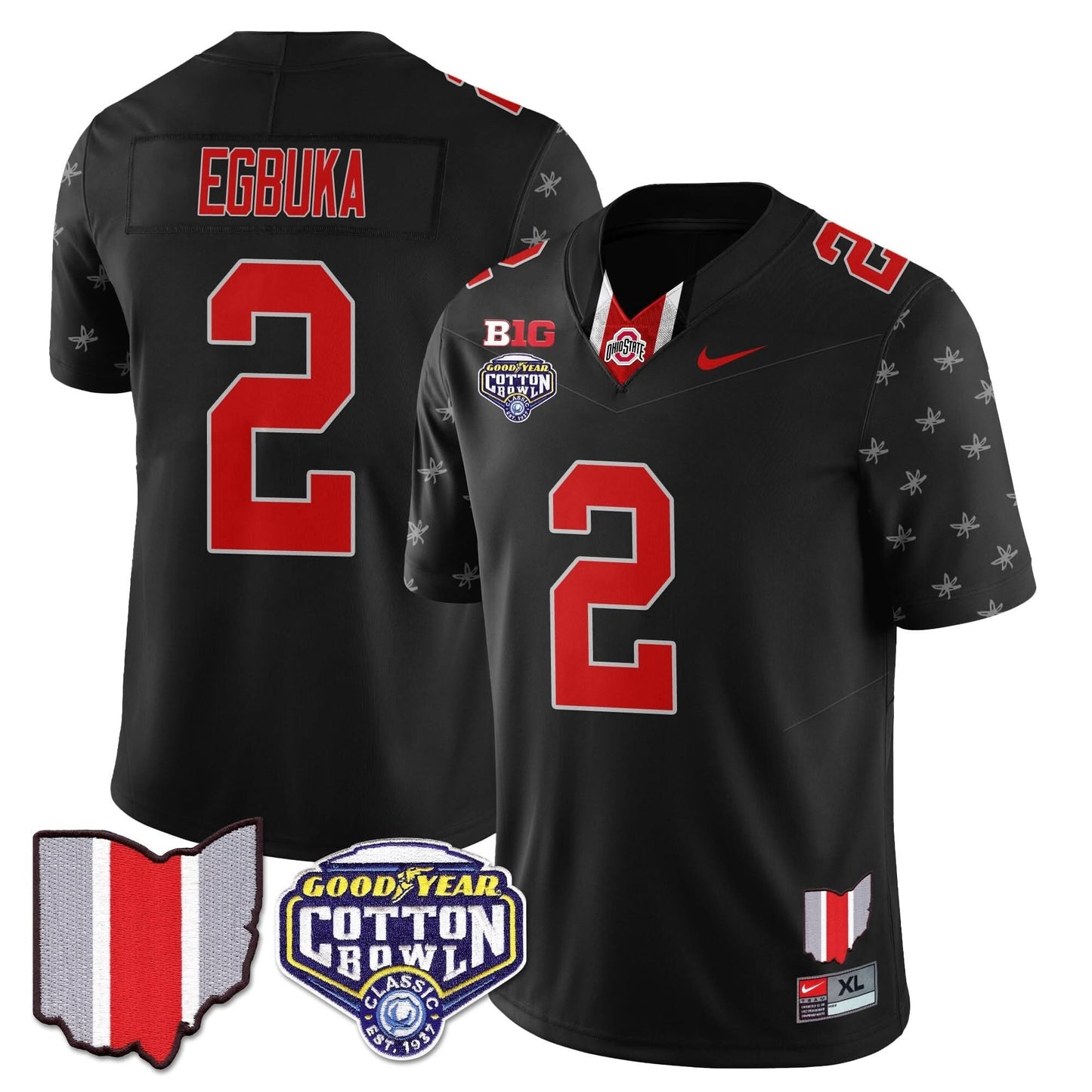 Ohio State Buckeyes 2024 Cotton Bowl Classic Jersey - All Stitched