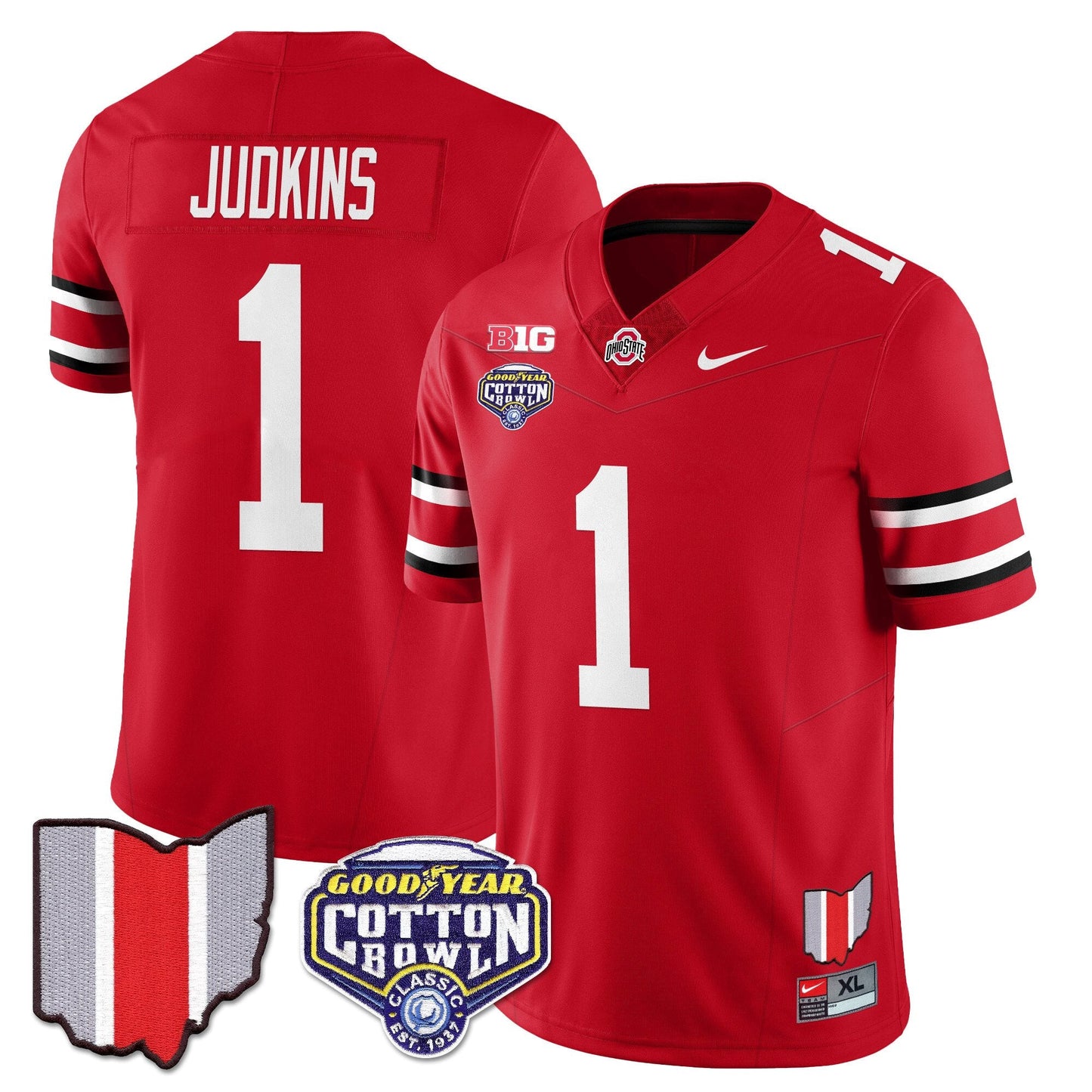 OSU 2024 Cotton Bowl Classic Jersey - All Stitched