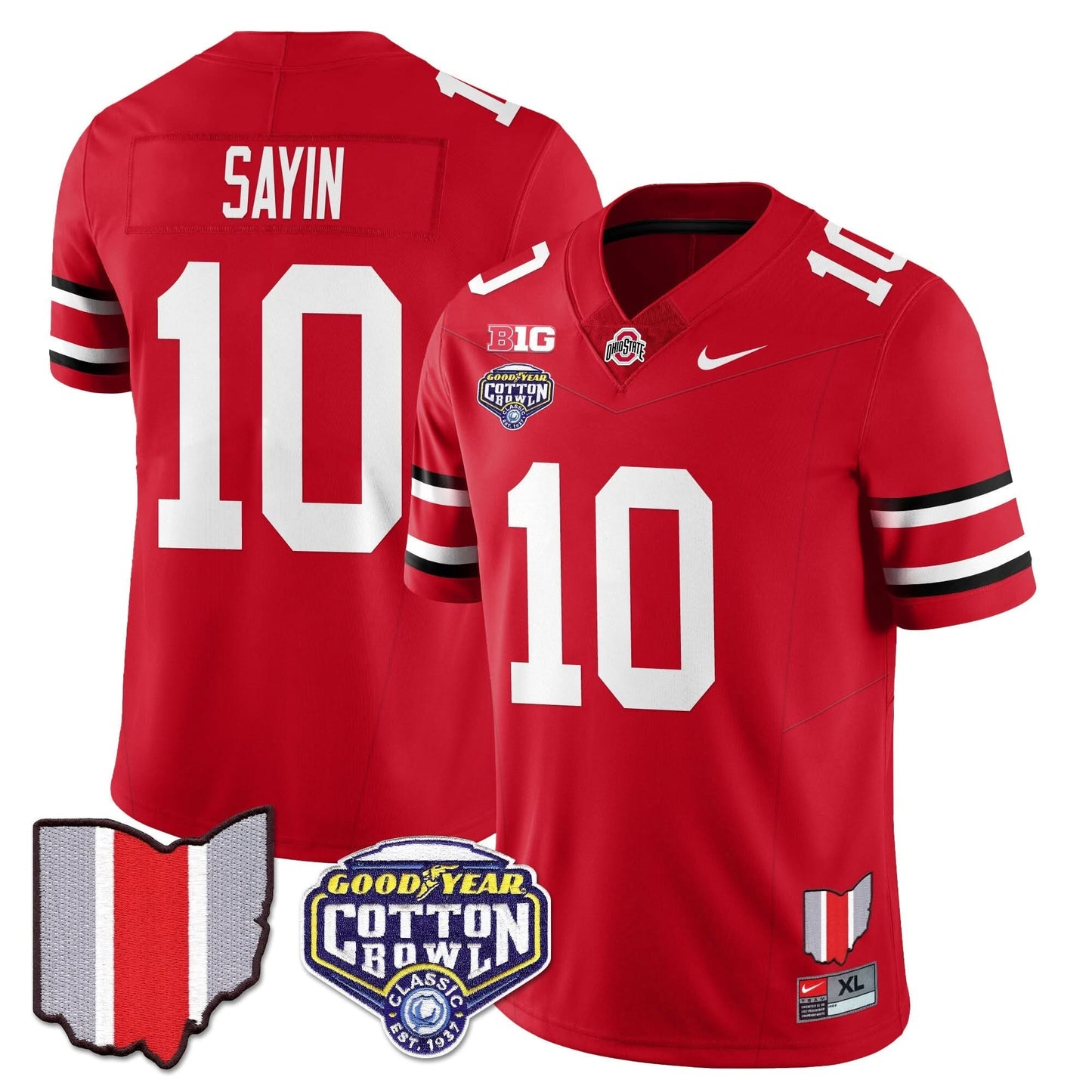 Ohio State Buckeyes 2024 Cotton Bowl Classic Jersey - All Stitched
