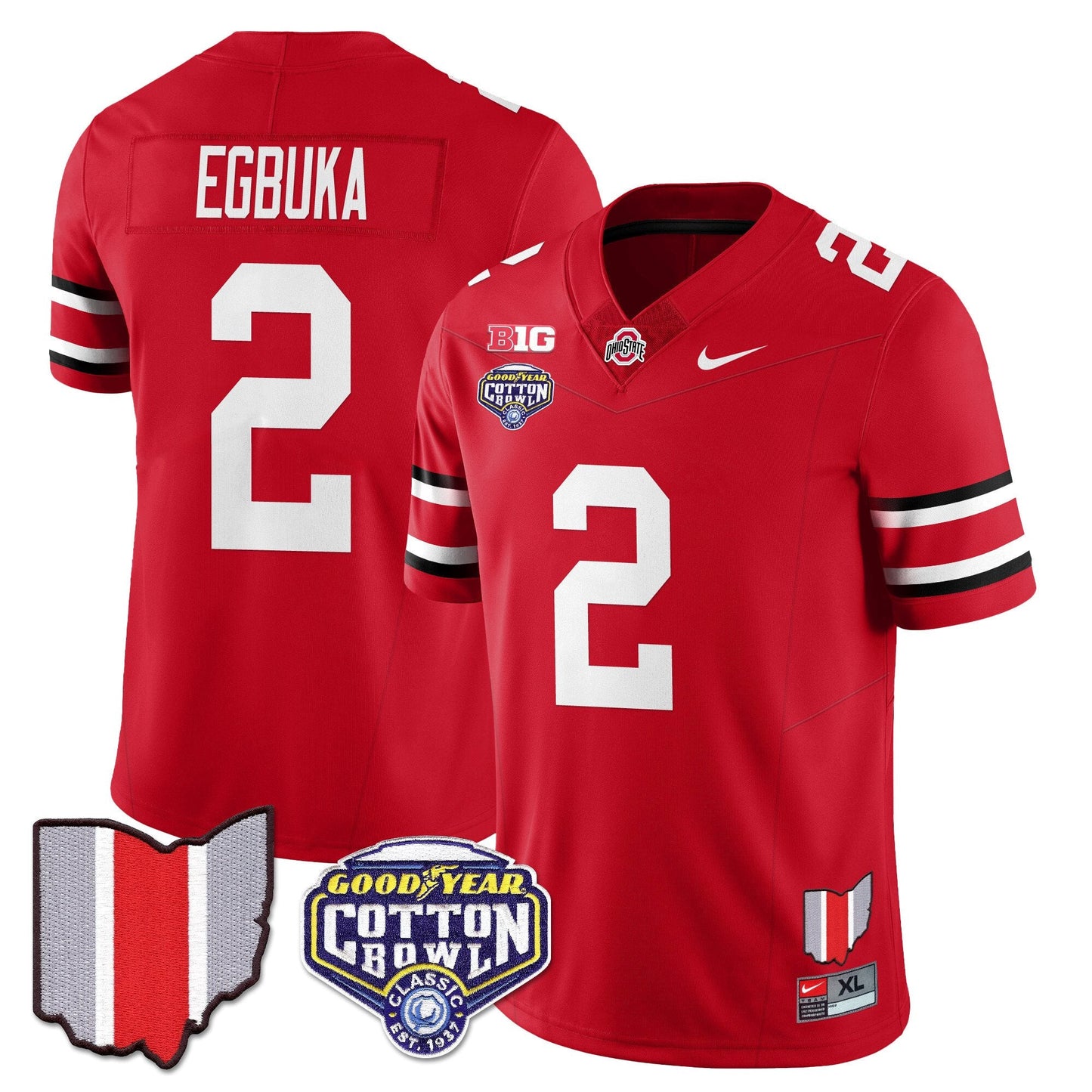 OSU 2024 Cotton Bowl Classic Jersey - All Stitched
