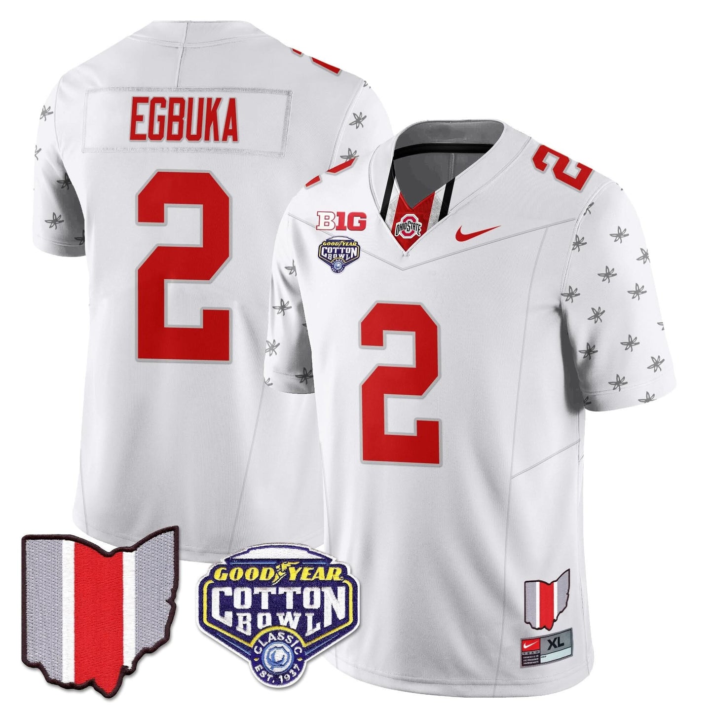 Ohio State Buckeyes 2024 Cotton Bowl Classic Jersey - All Stitched