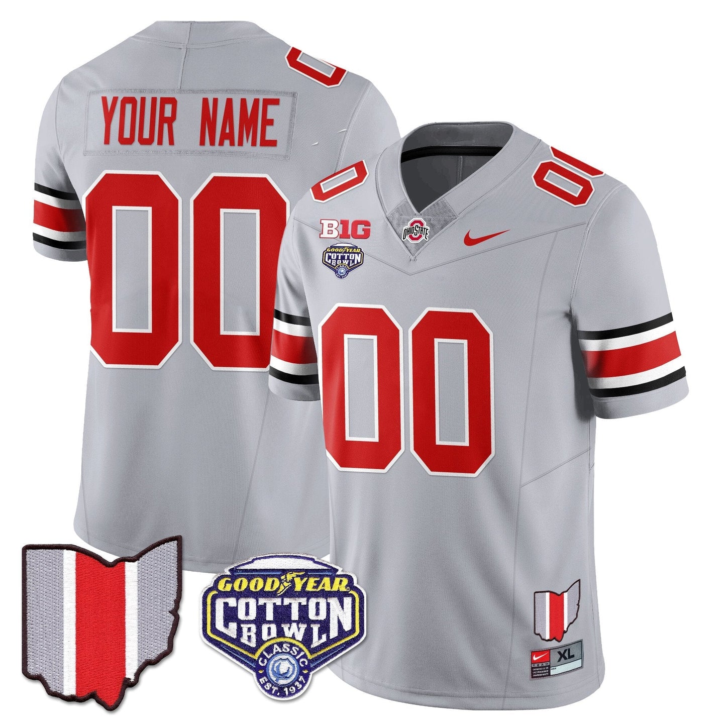 Custom Gender/Name OSU 2024 Cotton Bowl Classic Jersey - All Stitched