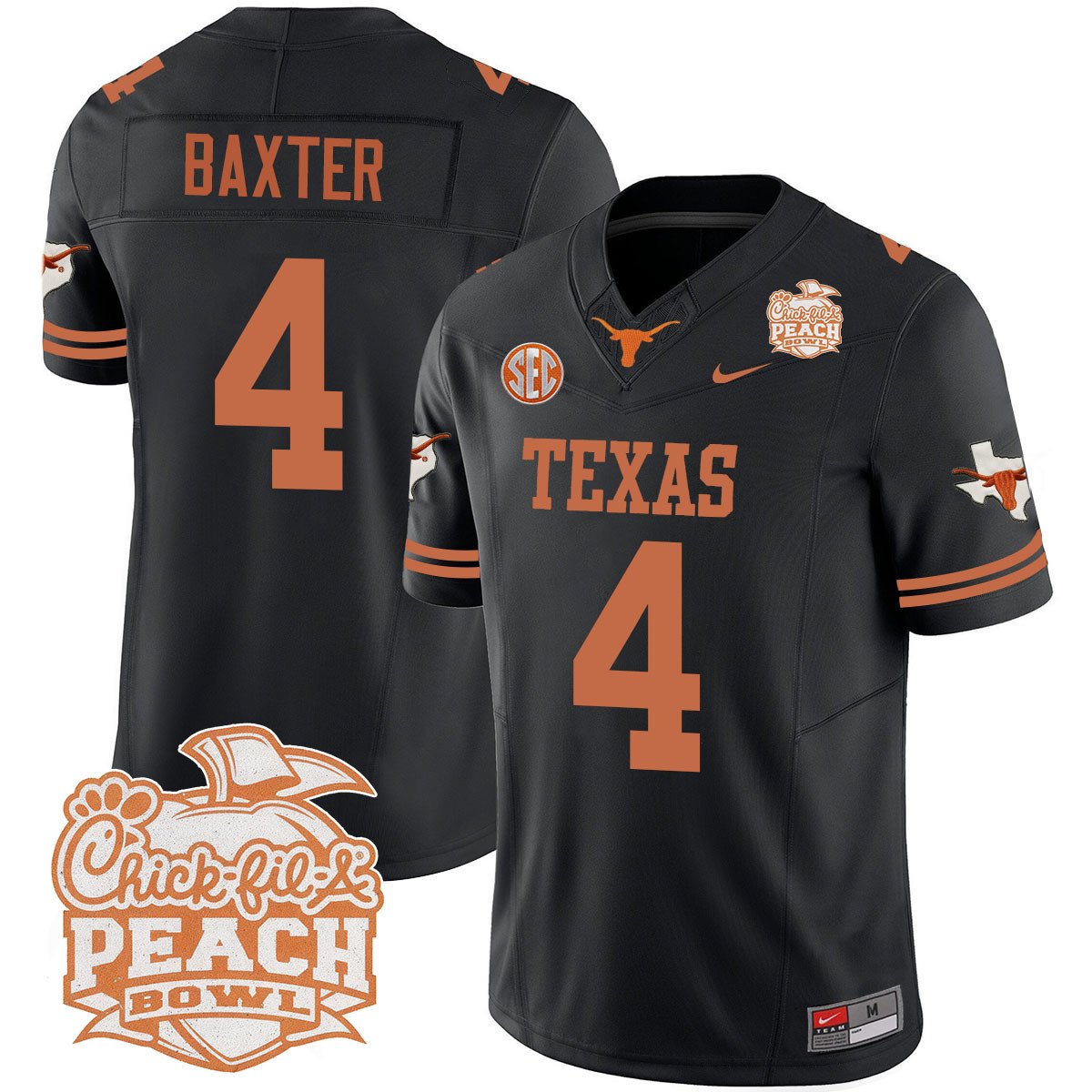 TEX 2024 Peach Bowl Jersey - All Stitched