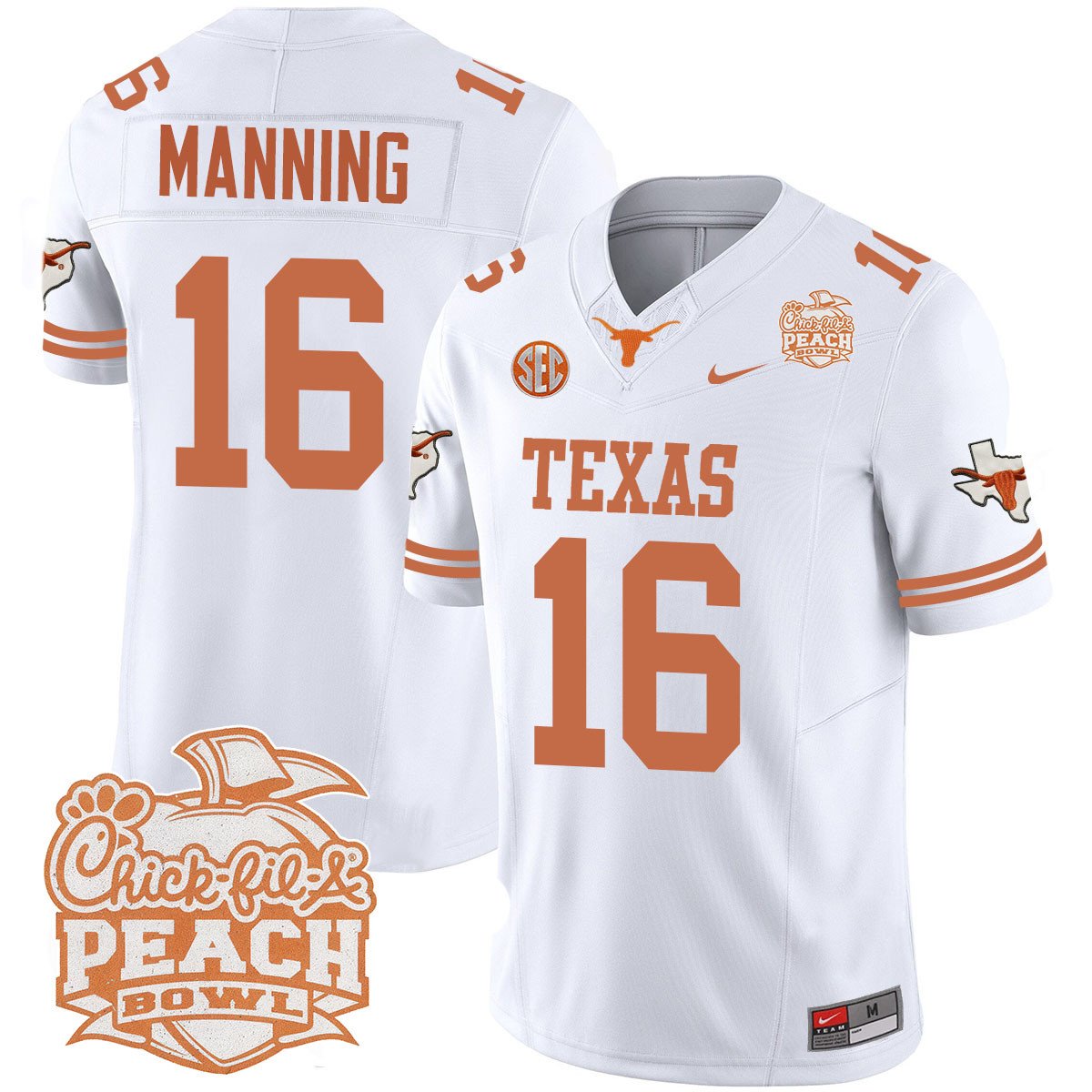 TEX 2024 Peach Bowl Jersey - All Stitched