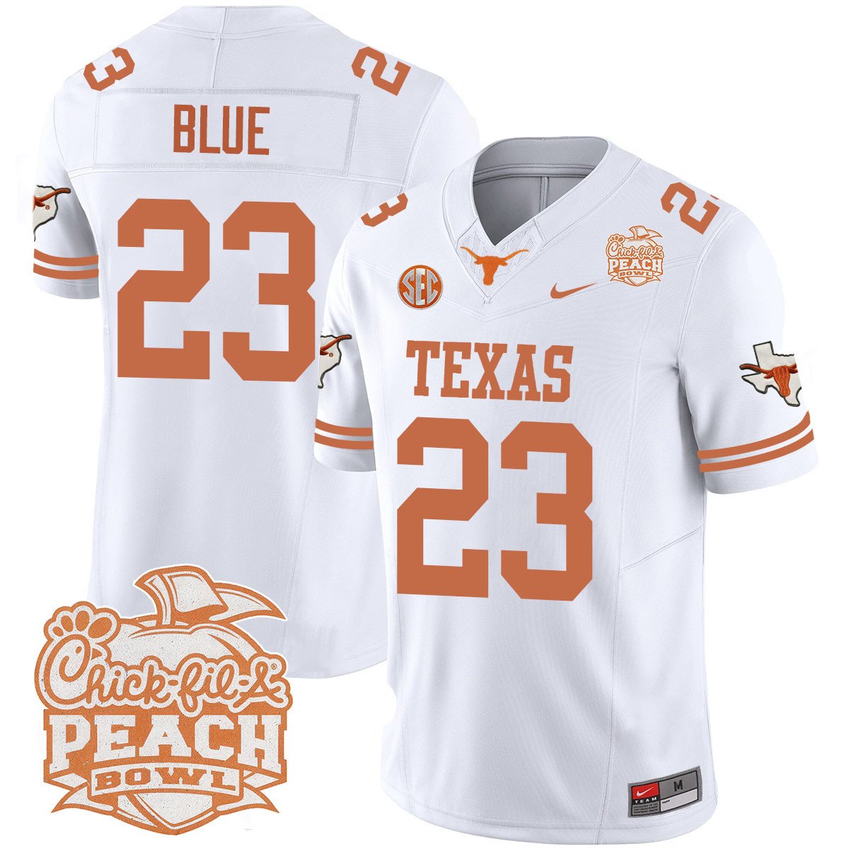 TEX 2024 Peach Bowl Jersey - All Stitched