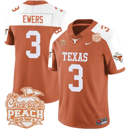 TEX 2024 Peach Bowl Jersey - All Stitched