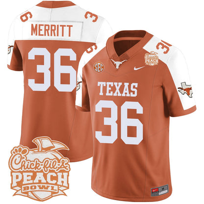 TEX 2024 Peach Bowl Jersey - All Stitched