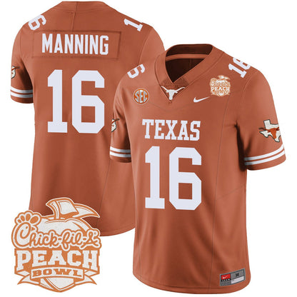 TEX 2024 Peach Bowl Jersey - All Stitched