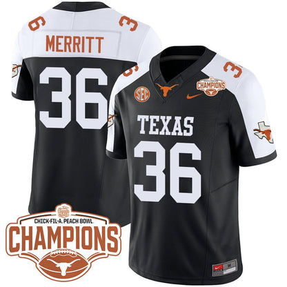 TEX 2024 Peach Bowl Champions Jersey - All Stitched