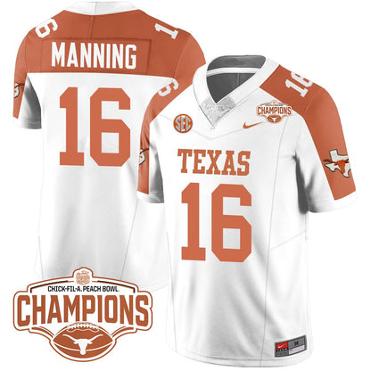 TEX 2024 Peach Bowl Champions Jersey - All Stitched