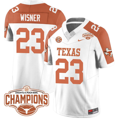 TEX 2024 Peach Bowl Champions Jersey - All Stitched