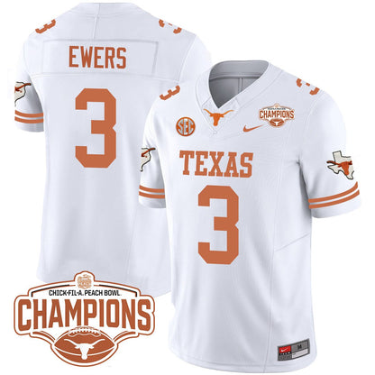 TEX 2024 Peach Bowl Champions Jersey - All Stitched