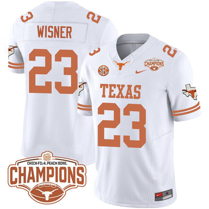 TEX 2024 Peach Bowl Champions Jersey - All Stitched