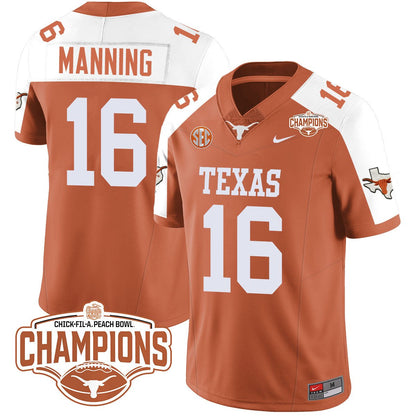 TEX 2024 Peach Bowl Champions Jersey - All Stitched