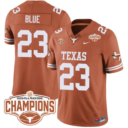 TEX 2024 Peach Bowl Champions Jersey - All Stitched
