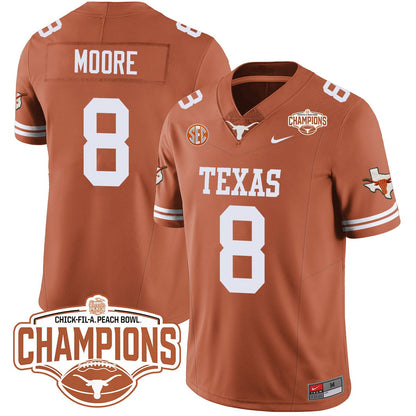 TEX 2024 Peach Bowl Champions Jersey - All Stitched