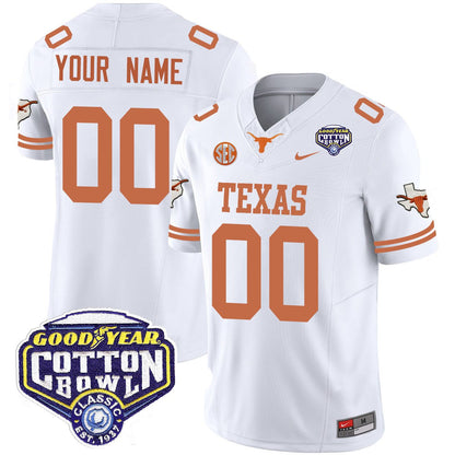Custom TEX 2024 Cotton Bowl Classic Jersey - All Stitched