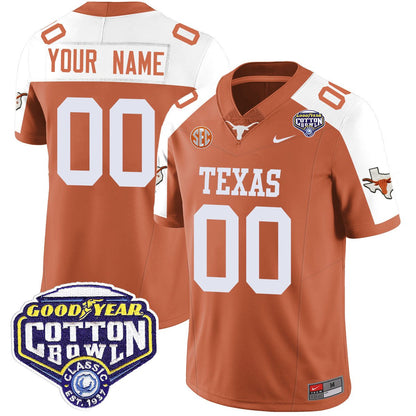 Custom TEX 2024 Cotton Bowl Classic Jersey - All Stitched