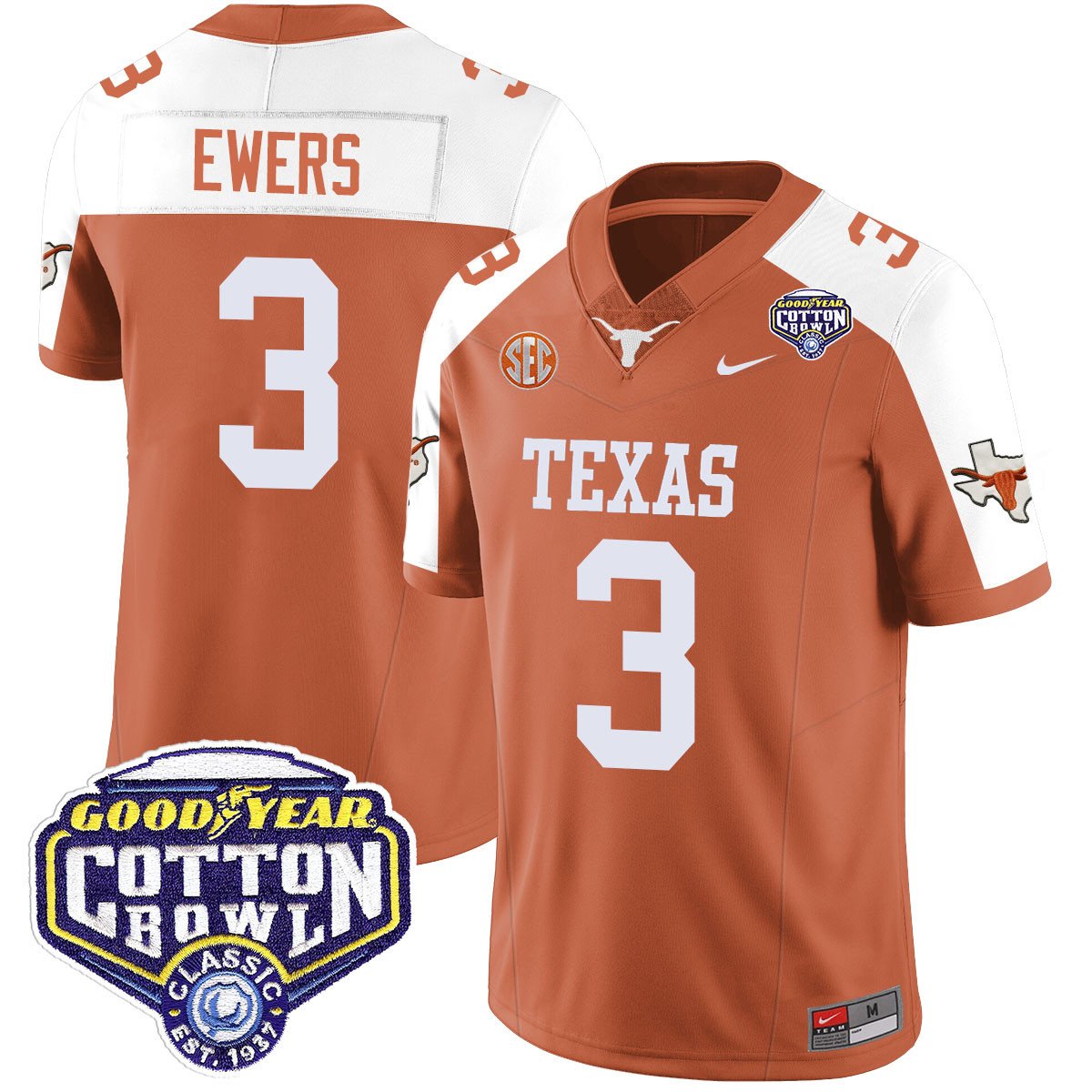 TEX 2024 Cotton Bowl Classic Jersey - All Stitched