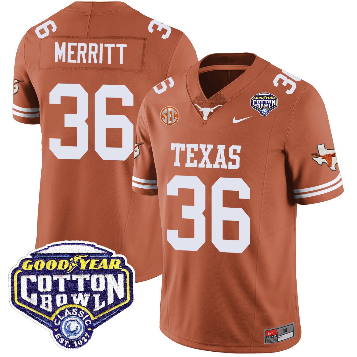 TEX 2024 Cotton Bowl Classic Jersey - All Stitched