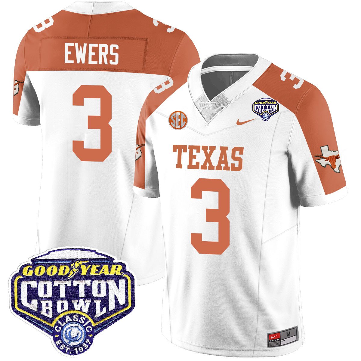TEX 2024 Cotton Bowl Classic Jersey - All Stitched