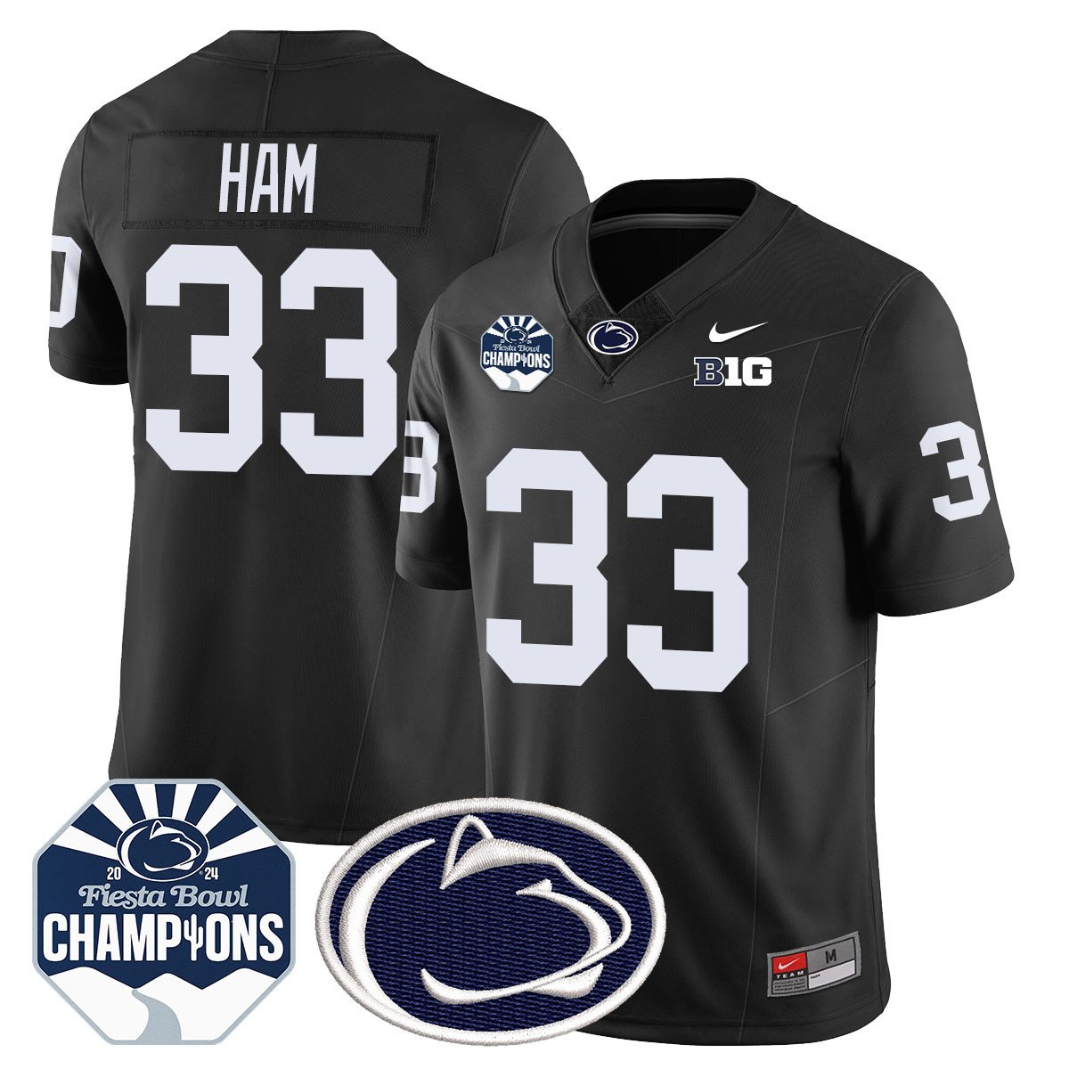 PSU 2024 Fiesta Bowl Champions Jersey - All Stitched