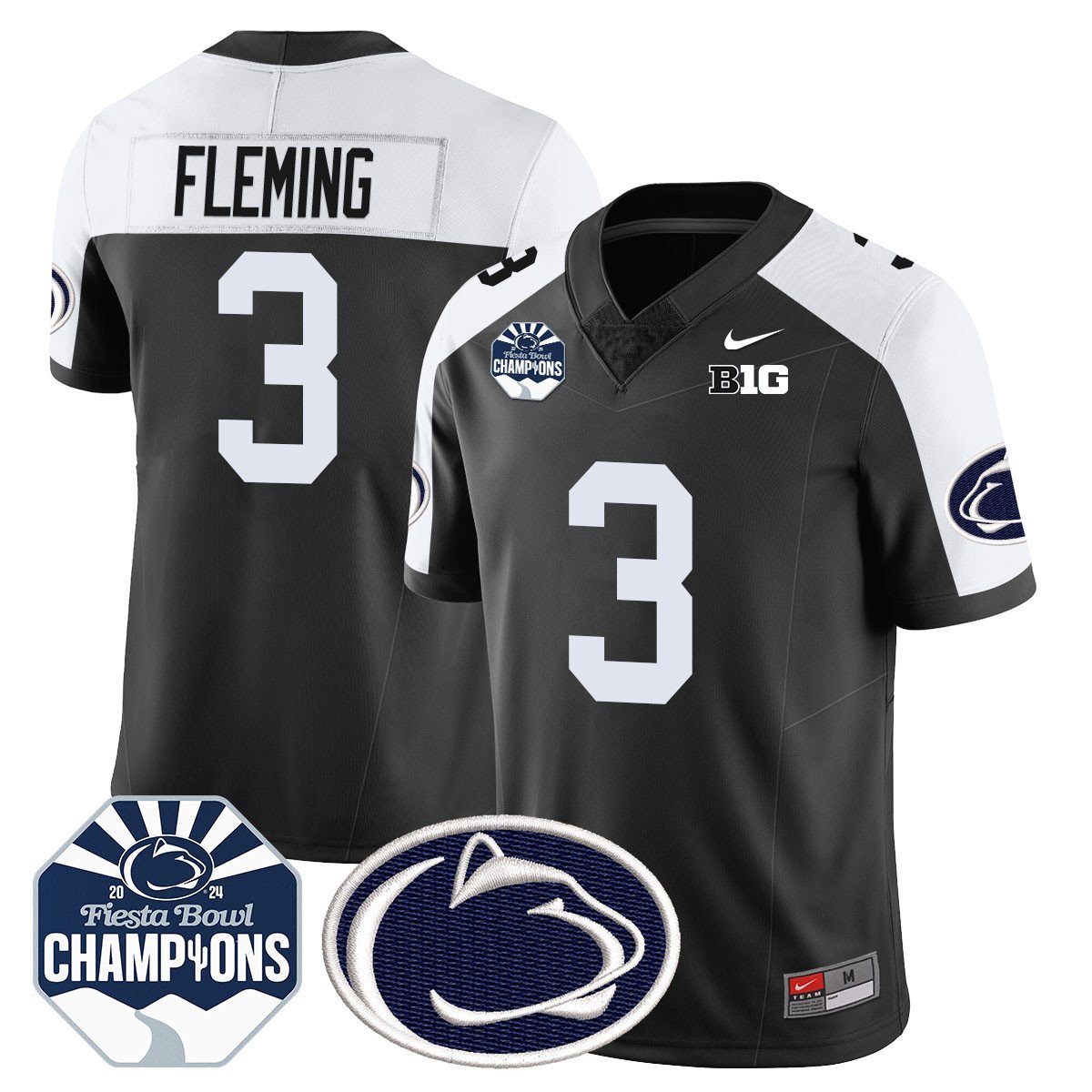 PSU 2024 Fiesta Bowl Champions Jersey - All Stitched