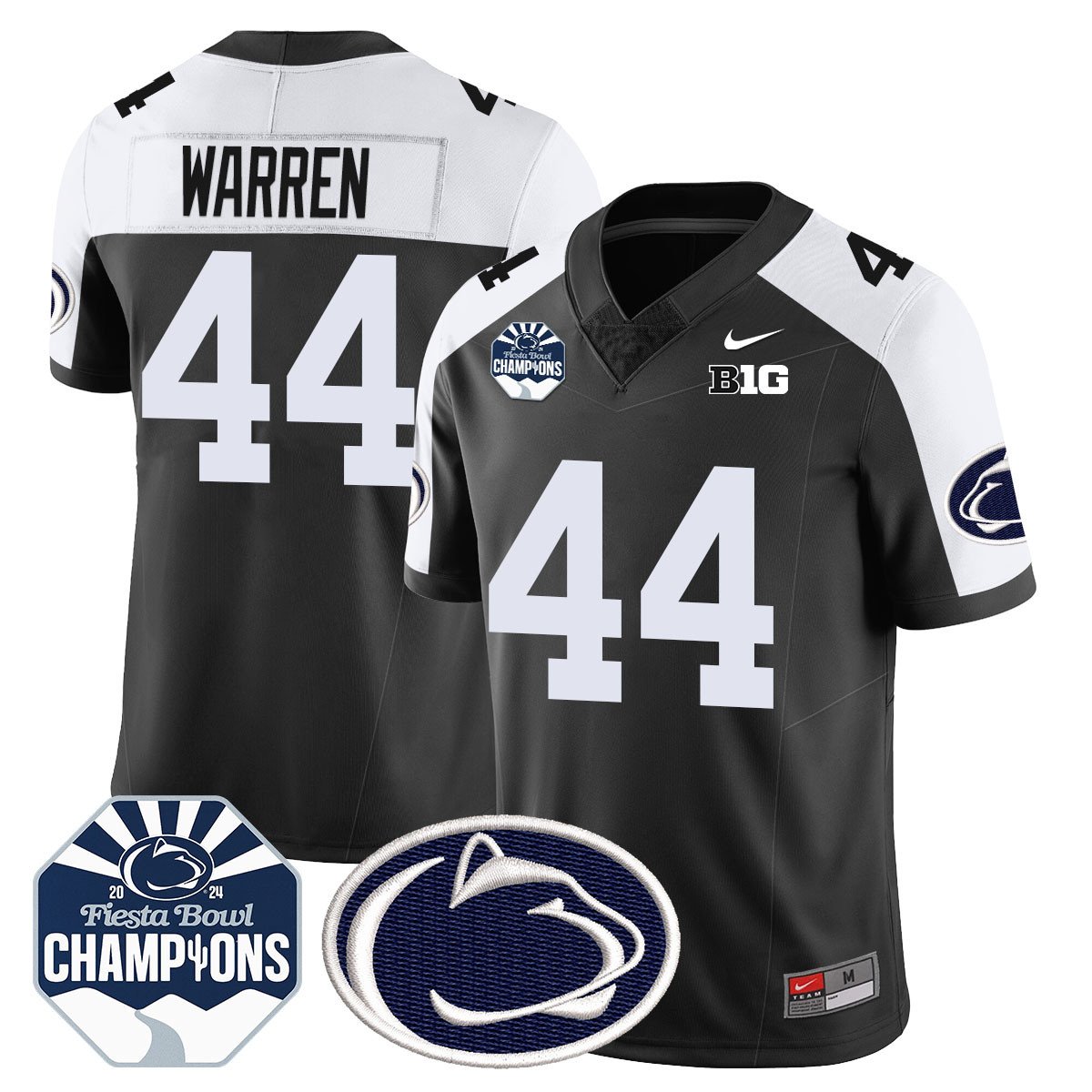 PSU 2024 Fiesta Bowl Champions Jersey - All Stitched