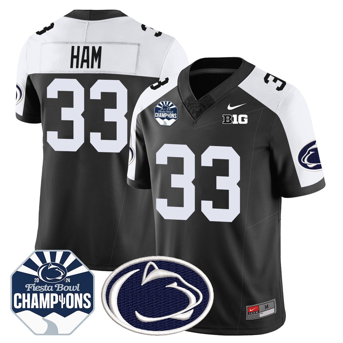 PSU 2024 Fiesta Bowl Champions Jersey - All Stitched