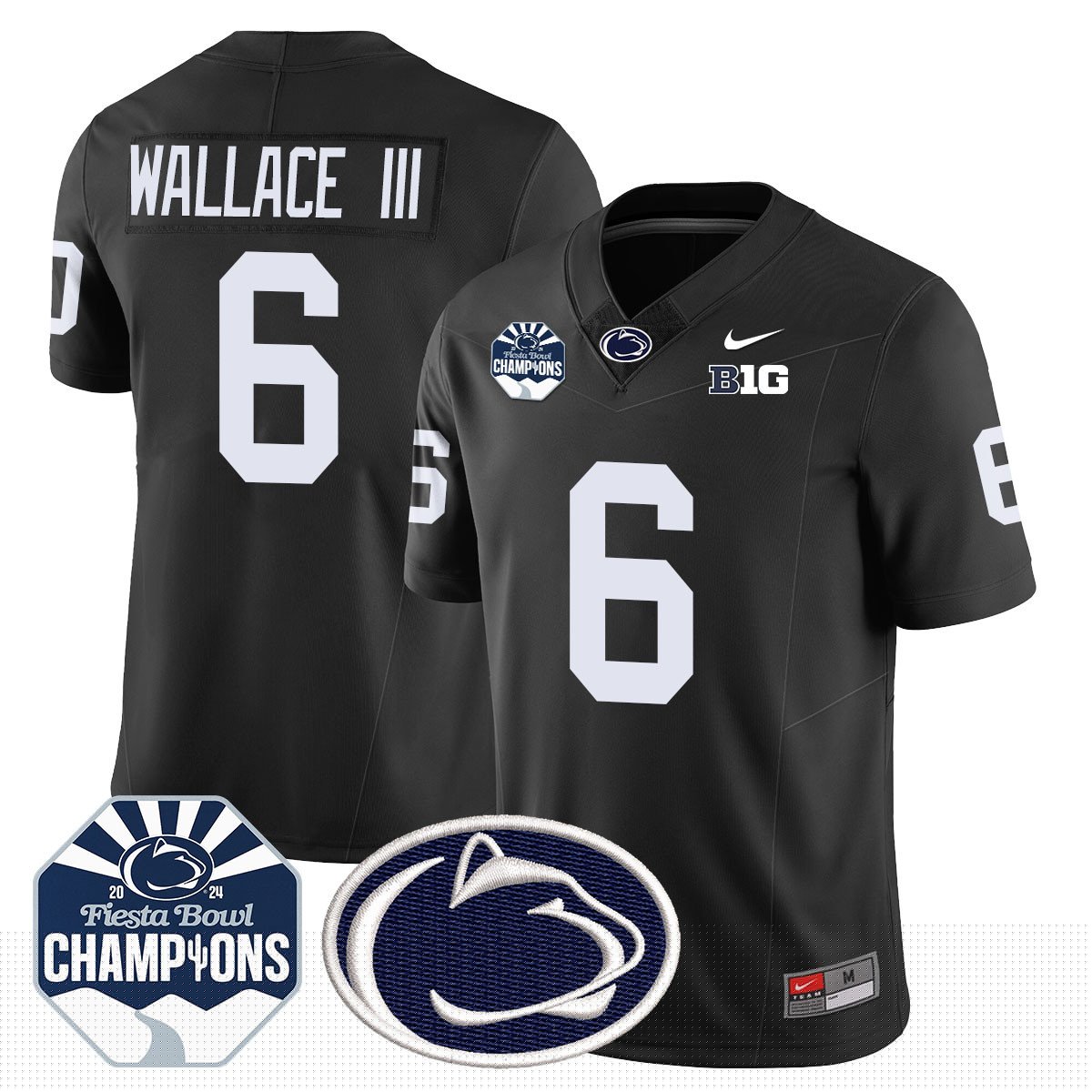 PSU 2024 Fiesta Bowl Champions Jersey - All Stitched