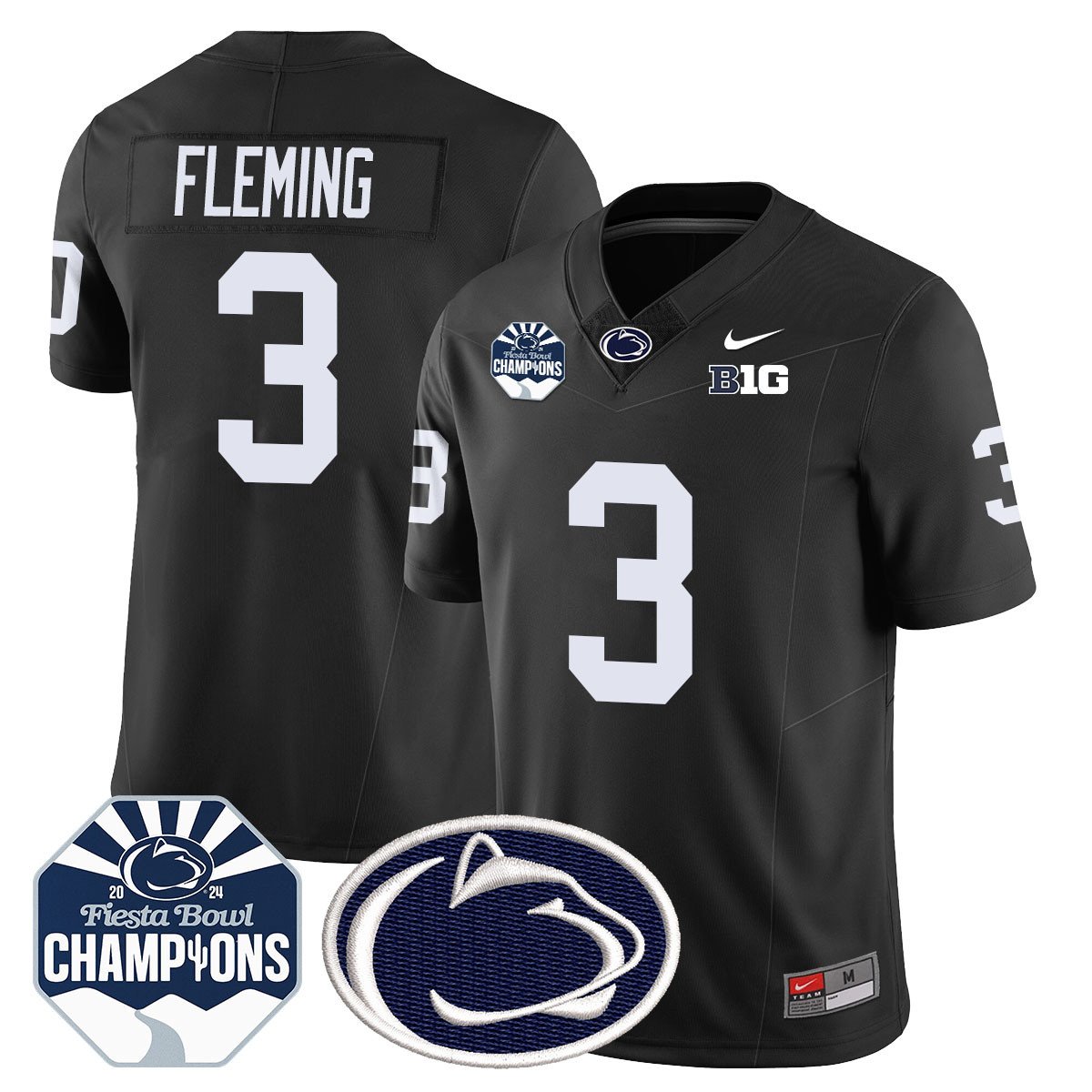 PSU 2024 Fiesta Bowl Champions Jersey - All Stitched