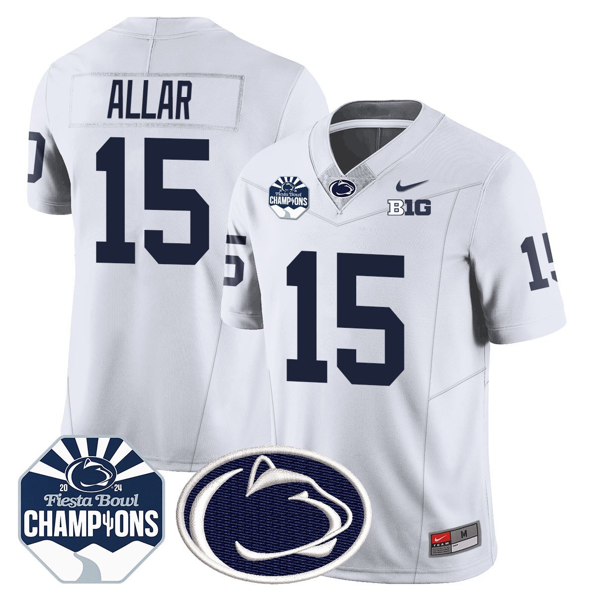 PSU 2024 Fiesta Bowl Champions Jersey - All Stitched