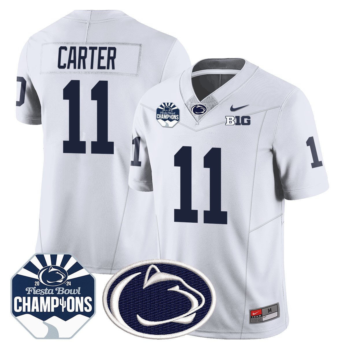 PSU 2024 Fiesta Bowl Champions Jersey - All Stitched